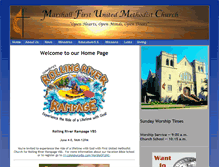 Tablet Screenshot of marshallfumc.org